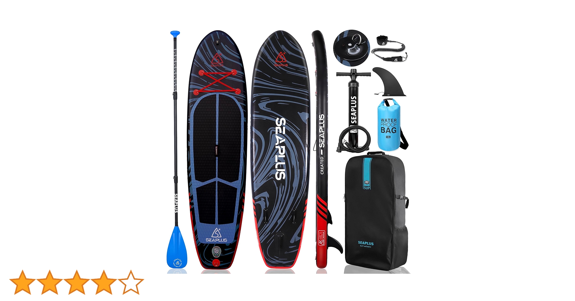 Amazon | SEAPLUSサップ インフレータブル スタンドアップパドル